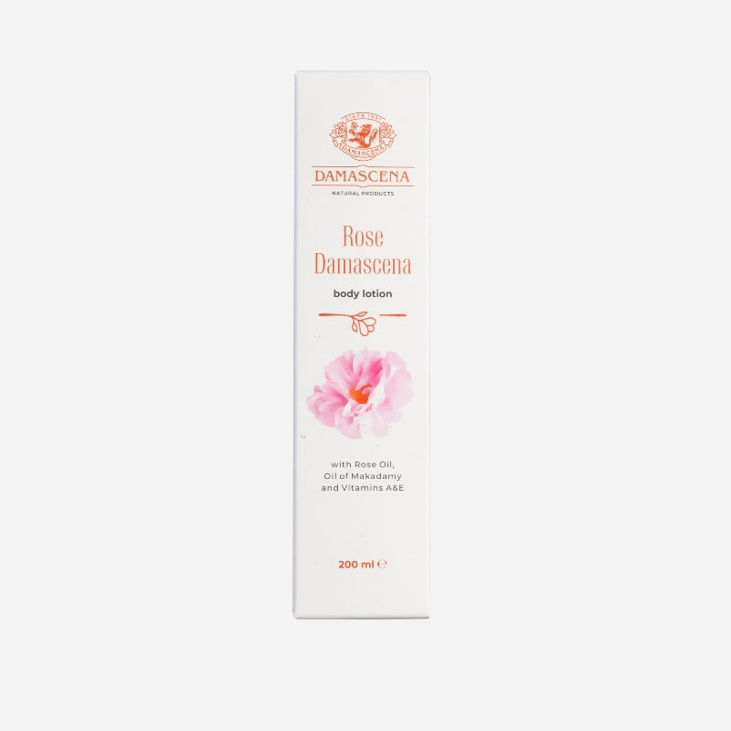 Körperlotion mit Rosenöl, Macadamianussöl und Vitamin A & E